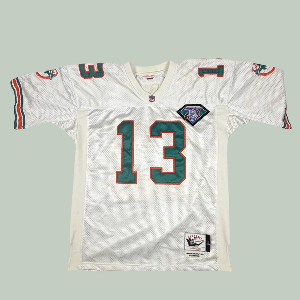 Mitchell & Ness Dan Marino Miami Dolphins 1994 Throwback Jersey White Mens XL